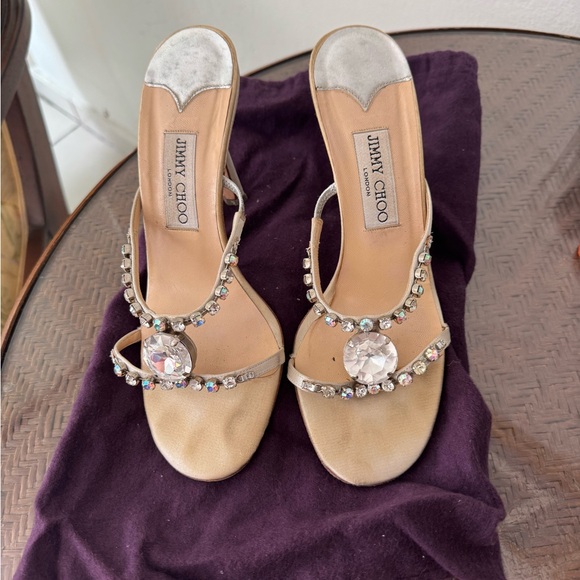 Jimmy Choo Shoes - Vintage Jimmy Choo Crystal Embellished Women's Shoes